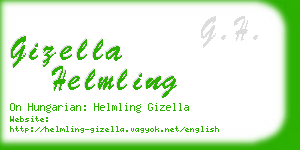 gizella helmling business card